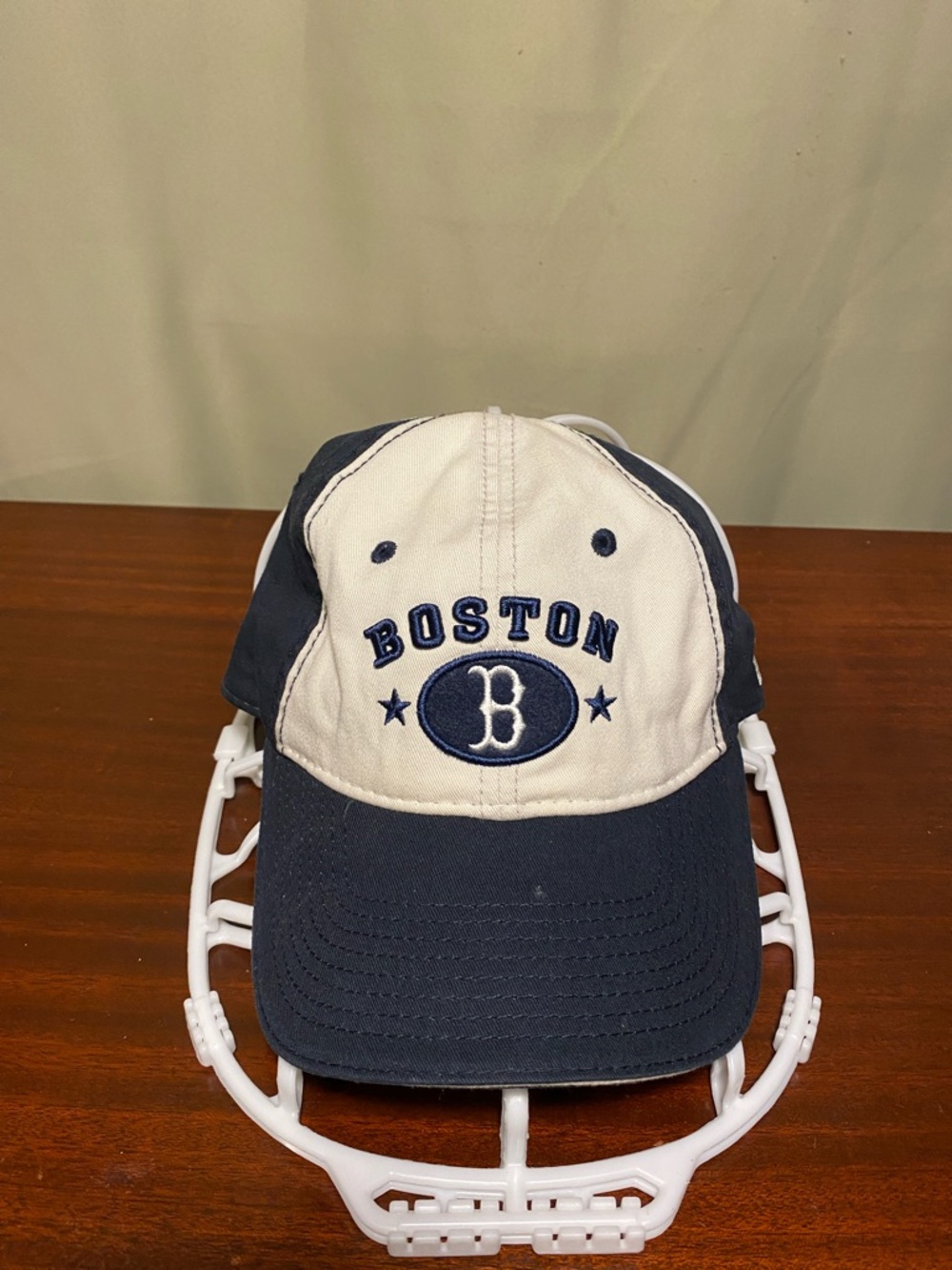 New Era Fits Boston Embroidered Two-Tone 6 Panel Baseball  cap O/S